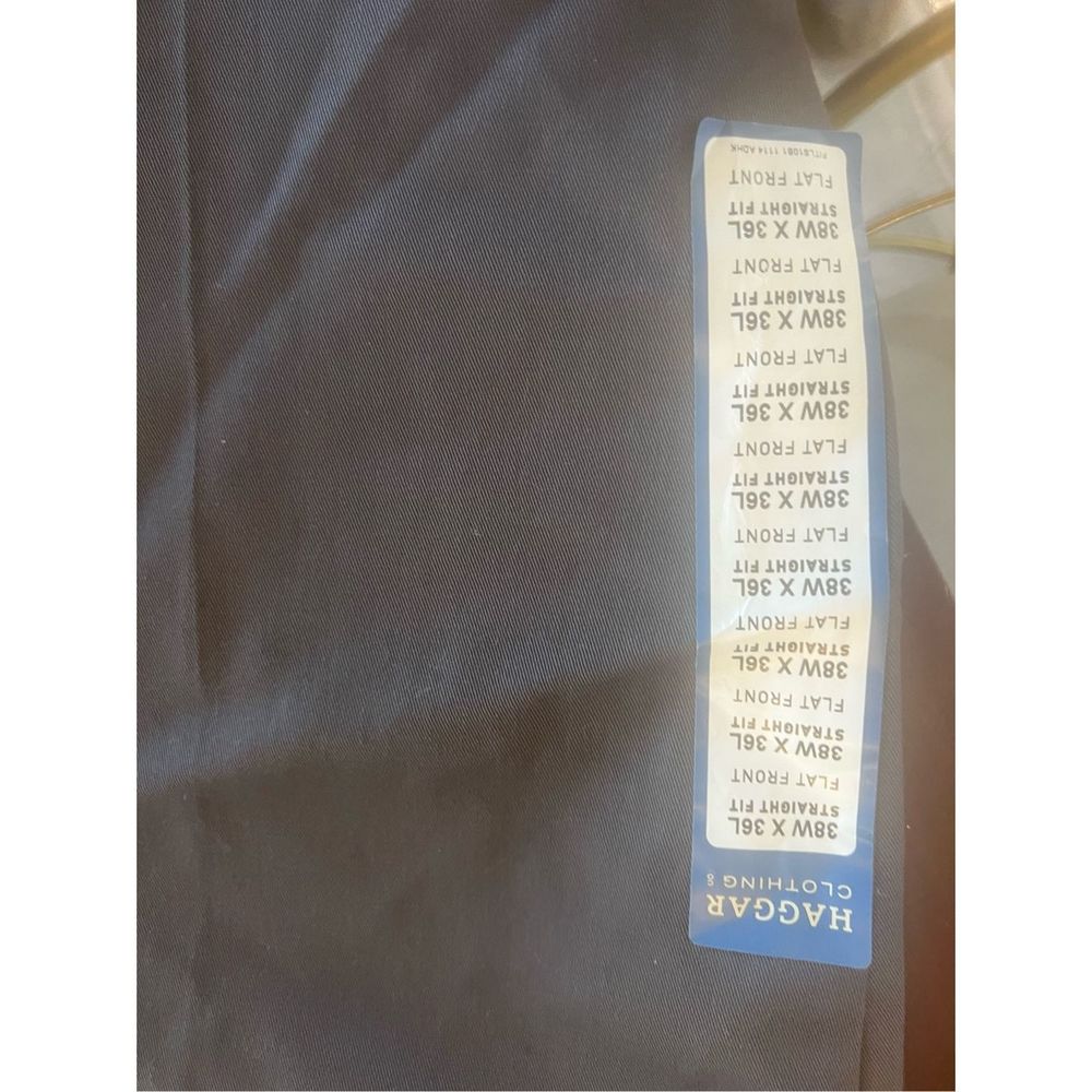 Haggar Flat Front Straight Fit Premium No Iron Khaki - Picture 3 of 4